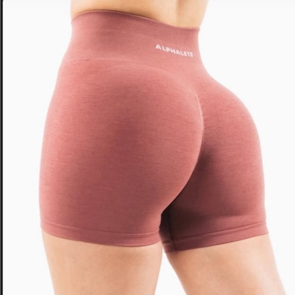 Alphalete Pants - Alphalete Amplify Shorts Rose